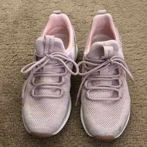 Light purple exterior and pink interior sneakers